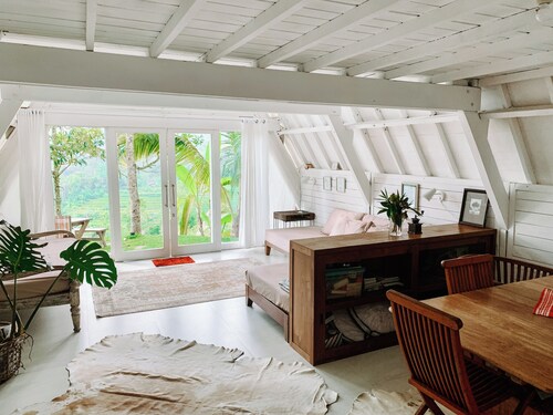 A-Frame Cabin with Endless Rice Field Views