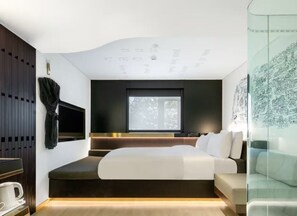 Habitación Premier doble | Edredones de plumas, cortinas opacas, sistema de insonorización
