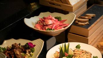 Daily buffet breakfast for a fee