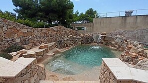Pool - Villa Eliria C: A graceful studio apartment situated at a short distance from the beach, with Free WI-FI. (Morciano di Leuca)
