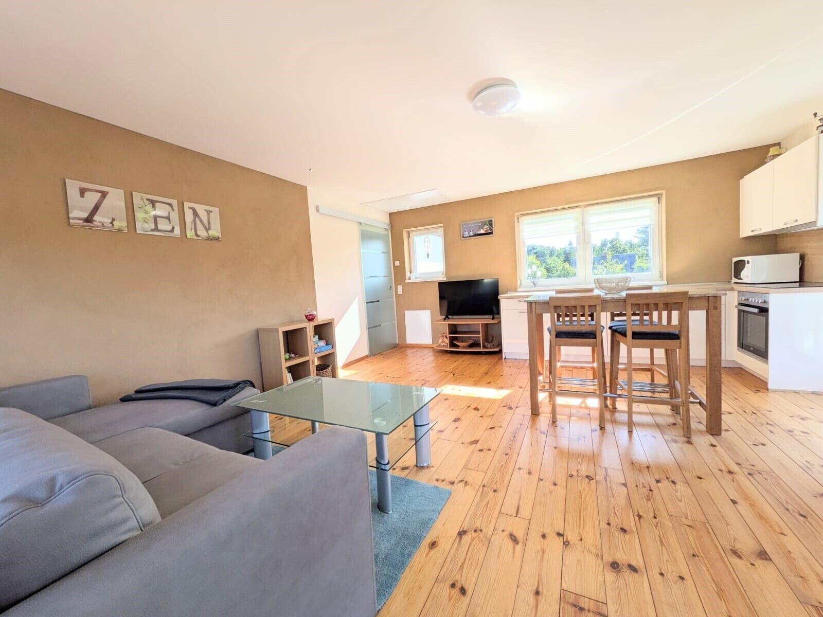 TV, caminetto, impianto stereo