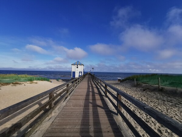 Vlak bij het strand
