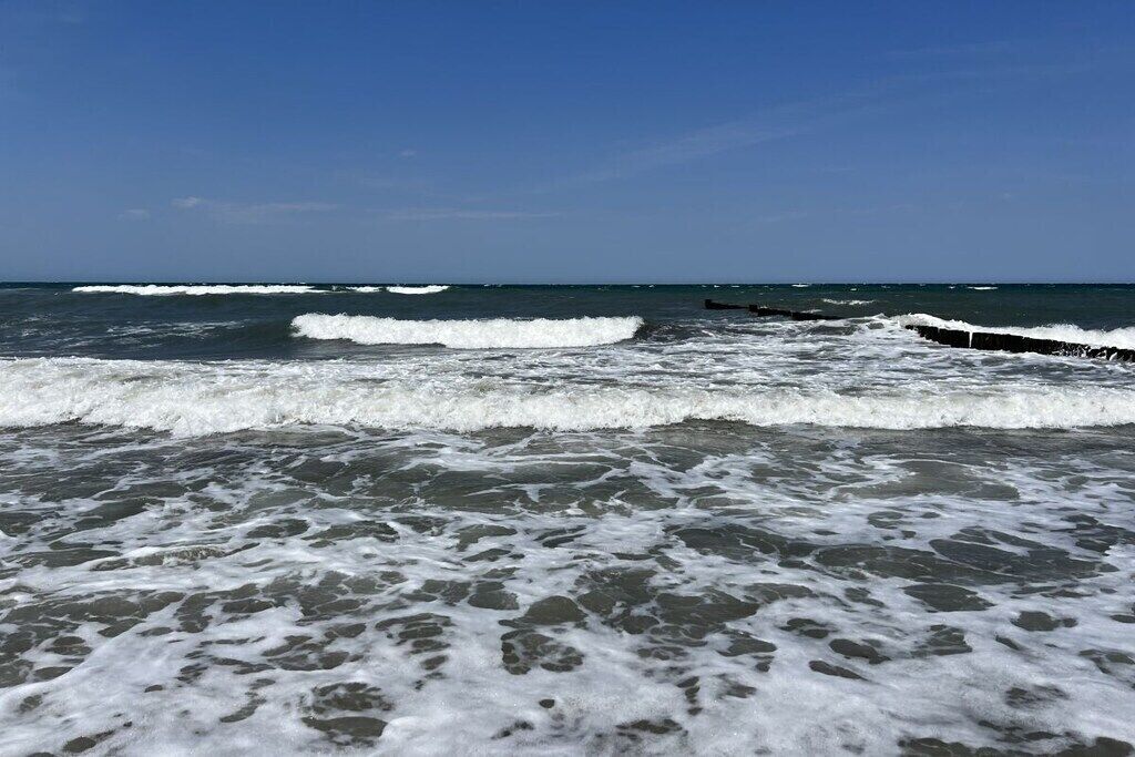 On the beach