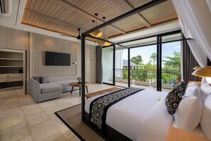 3 Bedroom Private Pool Villa with Joglo Room and Jacuzzi | In-room safe, blackout drapes, soundproofing, iron/ironing board