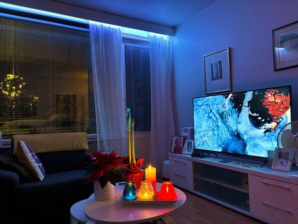 Living room - Unique Apartment in Kemi With Sauna Department & Free Parking (Kemi)