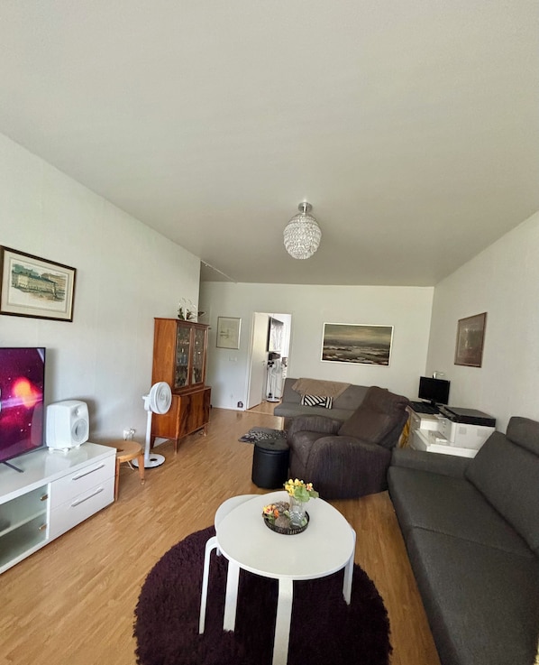 Apartment, 1 Bedroom, Accessible, Balcony | Living room