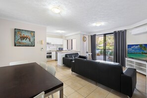 Family Apartment, Patio, Ground Floor | Living area