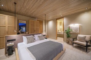 Luxury Villa, Pool View | In-room safe, desk, laptop workspace, free WiFi