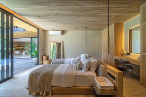 Luxury Villa, Pool View | In-room safe, desk, laptop workspace, free WiFi