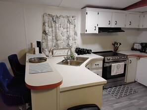 Mikrovågsugn, ugn, spishäll och diskmaskin