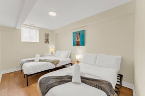4 bedrooms, iron/ironing board, travel crib, WiFi