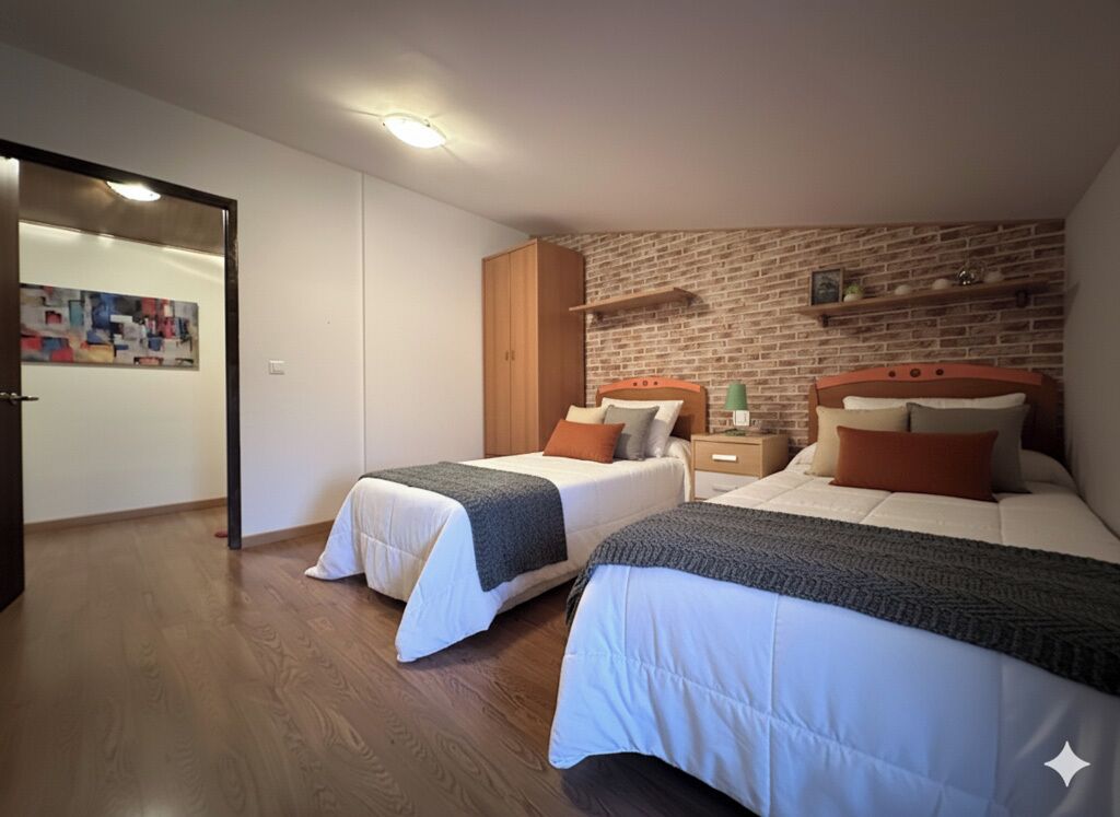 4 habitaciones, wifi y ropa de cama 
