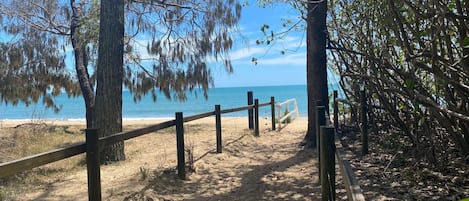 On the beach