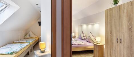 2 chambres, Wi-Fi, literie fournie