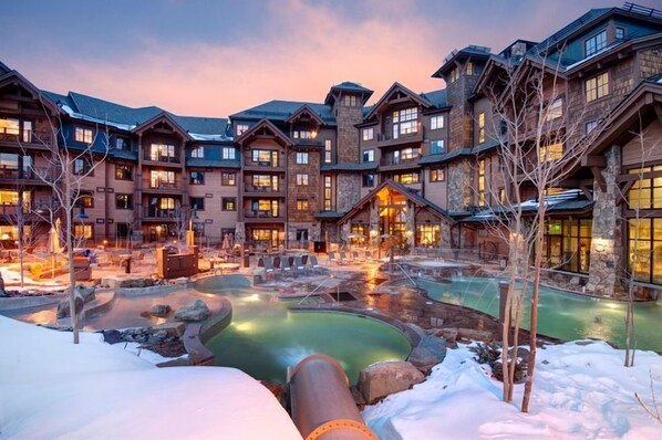 Indoor pool, a heated pool
