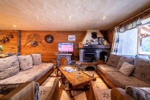 Smart TV, fireplace, ping pong, books