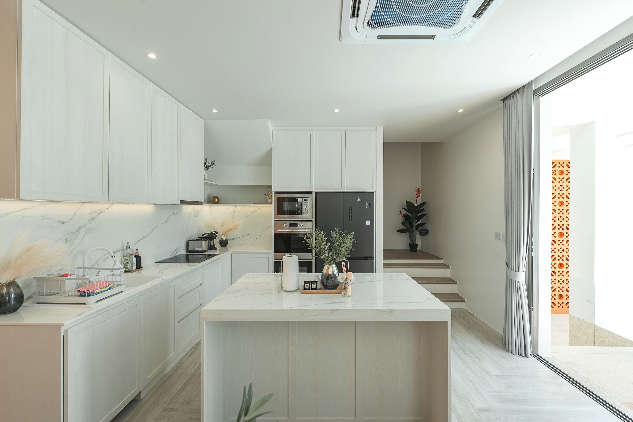 Villa, Patio | Private kitchen