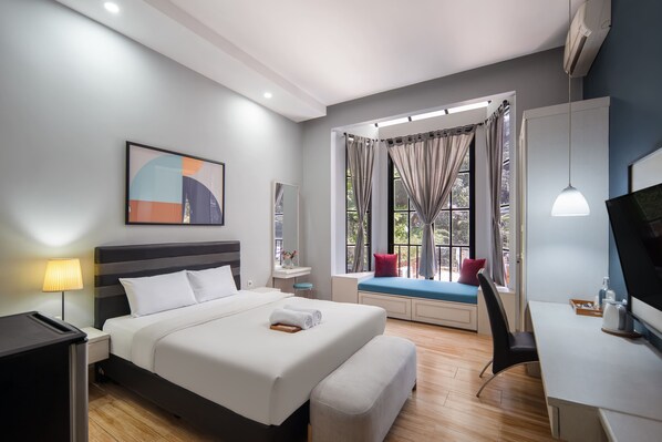 Suite junior, 1 cama Queen size | Wifi gratis y ropa de cama 