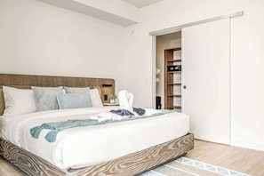 1 bedroom, iron/ironing board, travel crib, WiFi