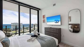 2 habitaciones, tabla de planchar con plancha, cuna de viaje y wifi