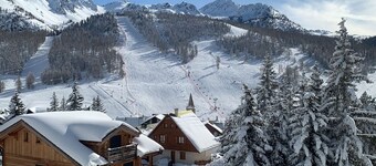 Appartement ski à Montgenèvre, 4 pers, parking compris