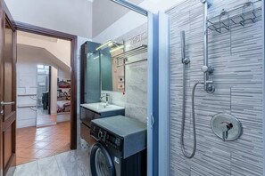 Shower, hair dryer