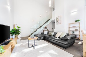 Smart TV, books, stereo, computer monitors