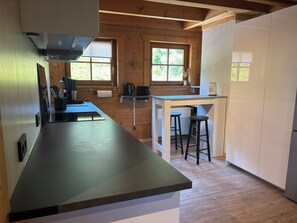 Fridge, oven, stovetop, dishwasher