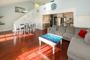 Smart TV, fireplace, table football, ping pong