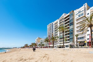 Vlak bij het strand