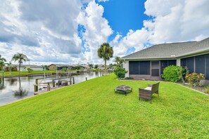 House (3 Bedrooms) | Front of property - Sunroom & Dock! Canal-front Home in Port Charlotte (Port Charlotte)