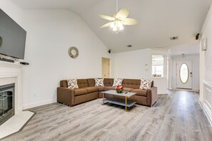 House (5 Bedrooms) | Interior - Yard & Dock: Waterfront Group Getaway in Biloxi (Biloxi)