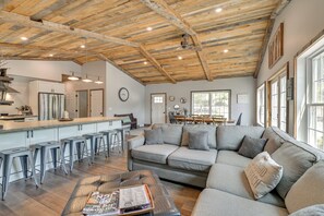 Interior - Ski, Skate & Get Cozy Fireside: Crooked Lake Home (Averill Park)