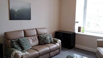 Televisión y chimenea