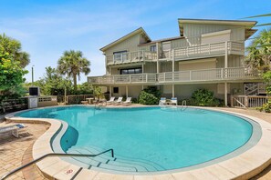 A heated pool