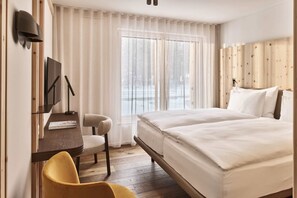 In-room safe, desk, laptop workspace, soundproofing - The Suites (St. Moritz)