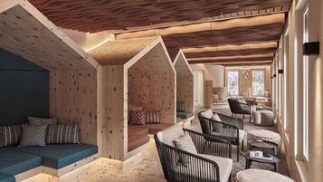 Sauna, vasca idromassaggio, bagno turco