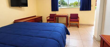 Desk, iron/ironing board, free WiFi, bed sheets