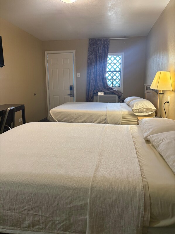 Room, 2 Queen Beds, Non Smoking | Free WiFi, bed sheets