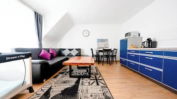 Habitación doble | Zona de estar