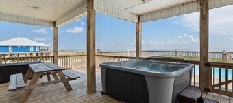 Oceanfront Luxury with Pool, Hot Tub & Dual Water Views – Dauphin Blue