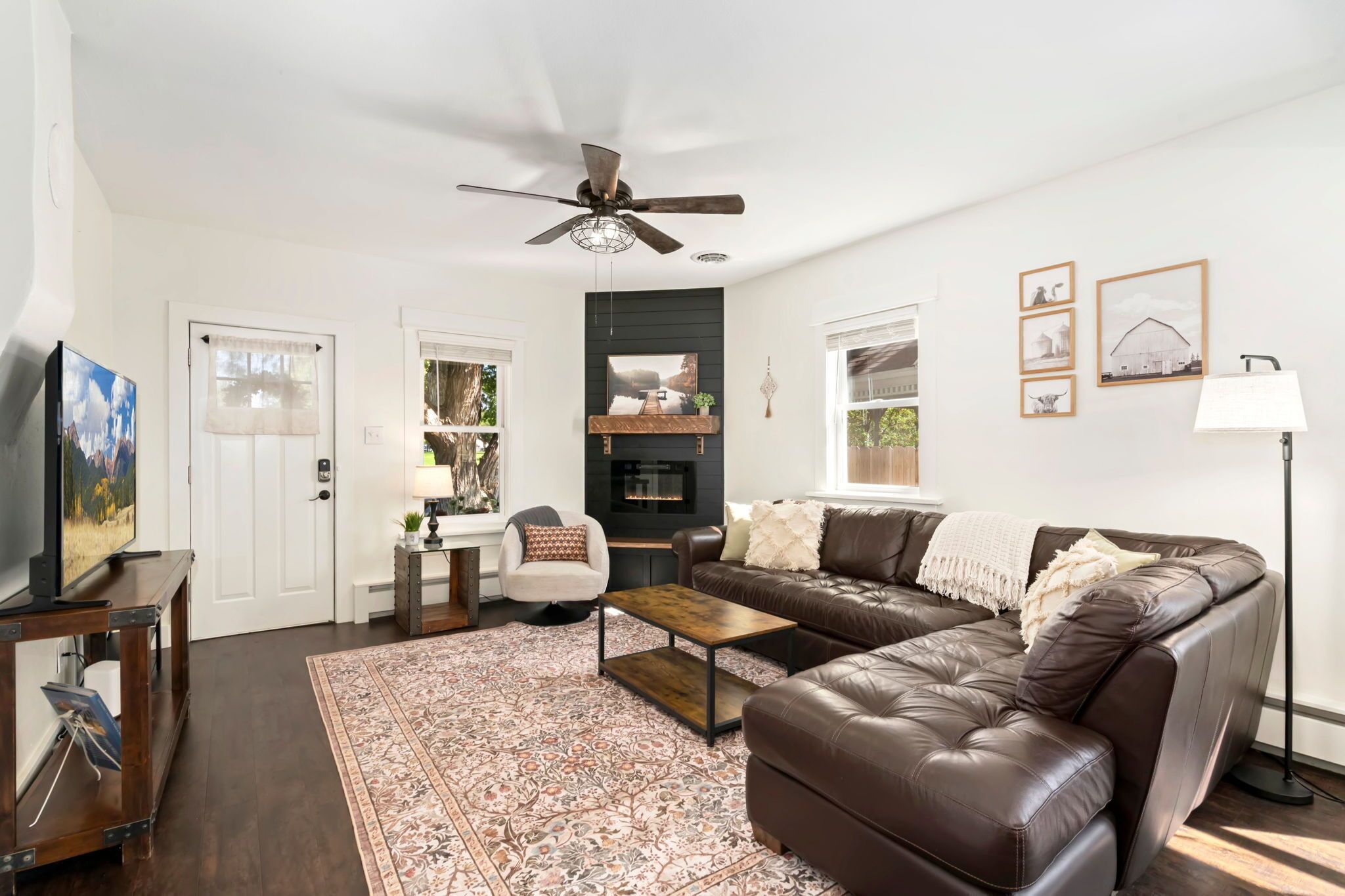 House, Multiple Beds, Patio, Garden View (205 Locust Street) | Living area | 55-inch flat-screen TV with digital channels, fireplace