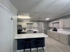 Fridge, microwave, oven, stovetop - 10 Miles to Caddo Lake – 2BR/2BA Vivian Home Close to NCMC Hospital (Vivian)