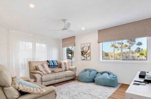 TV, video games, books, offices