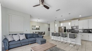 Living area - 4BR Storey Lake Home, Heated Pool (Kissimmee)