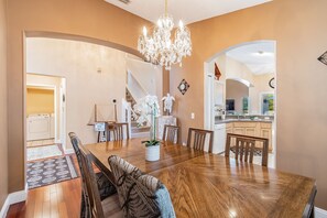 Dining - 5BR Lake Berkley Home, Lake-View Pool (Kissimmee)