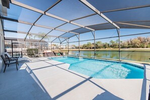 Indoor pool, outdoor pool - 5BR Lake Berkley Home, Lake-View Pool (Kissimmee)