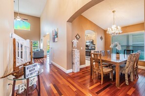 Dining - 5BR Lake Berkley Home, Lake-View Pool (Kissimmee)