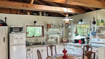 Microwave, oven, stovetop
