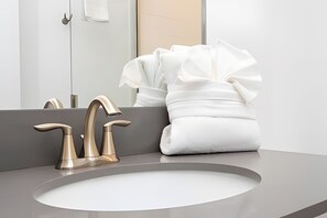 Hair dryer, towels